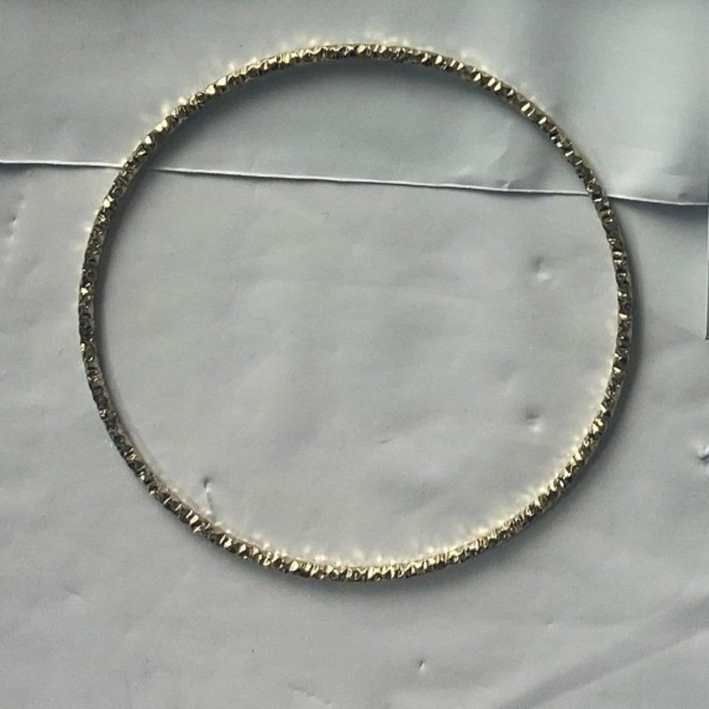 Sparkly Twisted Bangle Bracelet Gold Tone Fashion Jewelry